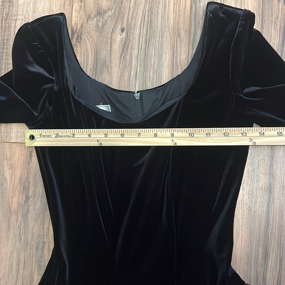 Jessica McClintock Vintage Velvet & Taffeta Gown Size 8 Victorian Cosplay Dress - Picture 10 of 15